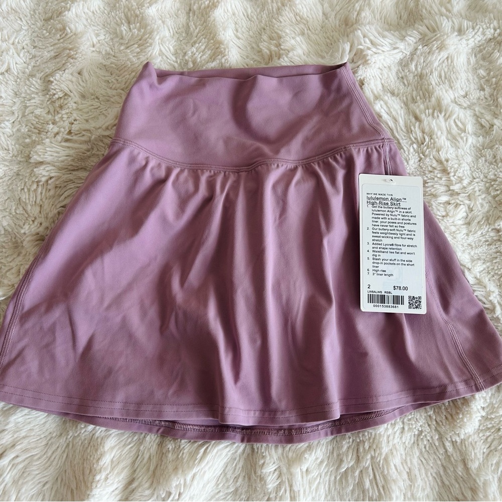 lululemon athletica Mauve Pink Flared Active Skirt
